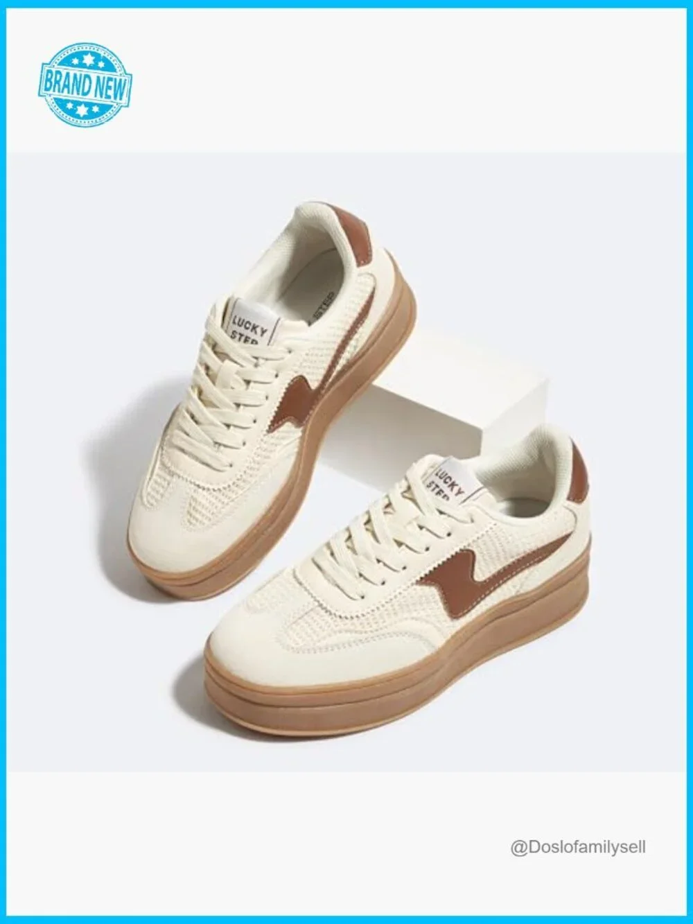 Platform Sneakers Thick Sole Suede Faux Leather Casual Walking Shoes Classic